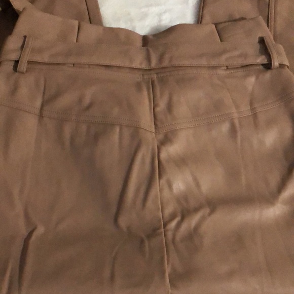 LUCY PARIS FAUX LEATHER PANTS PAPER-BAG PANTS SZ Sm bin 32 - Picture 7 of 9